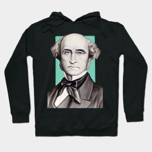 English Philosopher John Stuart Mill illustration Hoodie